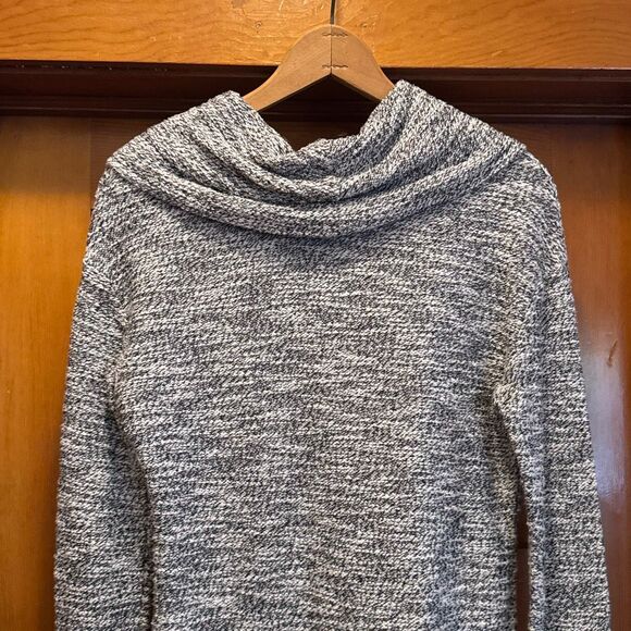 Merona Cowl Neck Black White Boucle Sweater Women’s US Small - Picture 3 of 8